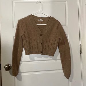 Cocoa Cropped Cardigan
